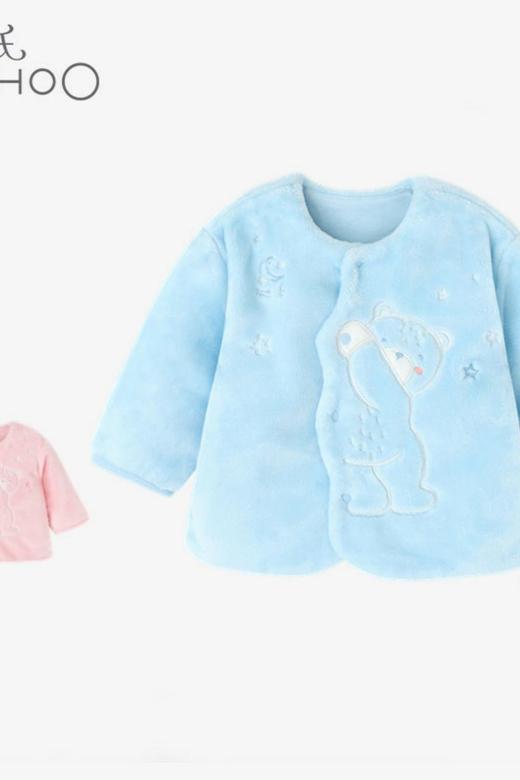 英氏-内衣类（冬）C9粉法兰绒对襟 粉红 商品图5