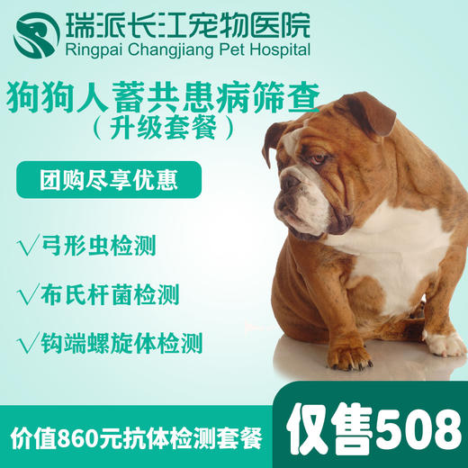 【超值体检】狗狗人宠共患病筛查（升级套餐）犬专用 商品图0
