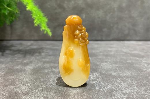 【御珠宫坊】糖白玉花鱼挂件 商品图0