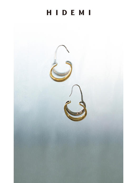 HIDEMI花苞线条感耳环 商品图6