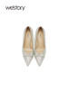 westory女款闪耀尖头细跟婚宴款高跟鞋W21CE71041 商品缩略图3