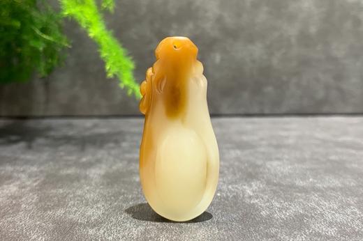 【御珠宫坊】糖白玉花鱼挂件 商品图1