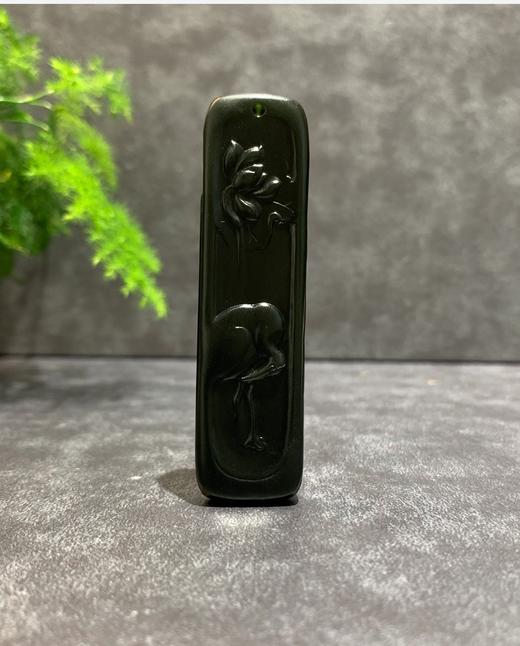 【御珠宫坊】黑青花鹤牌 商品图4