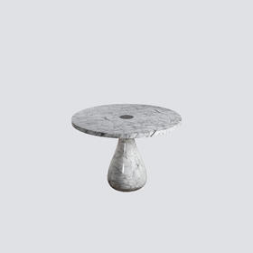 NS家居nsfurniture进口仿大理石纹圆餐桌NSDT-PAS ROUND DINING TABLE*White