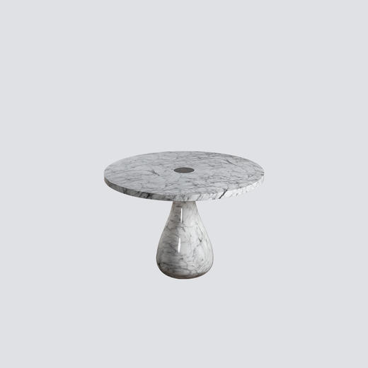 NS家居nsfurniture进口仿大理石纹圆餐桌NSDT-PAS ROUND DINING TABLE*White 商品图0