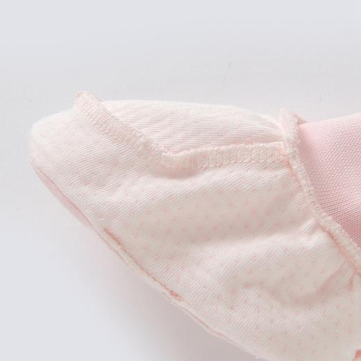 英氏-配饰类（秋）C9粉树叶提花手脚套 樱桃粉 商品图2