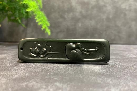 【御珠宫坊】黑青花鹤牌 商品图1