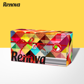 【已下架】葡萄牙Renova 彩色抽纸混色四盒装 蓬松柔软 植物染料 不掉色 不掉纸屑[福利品]