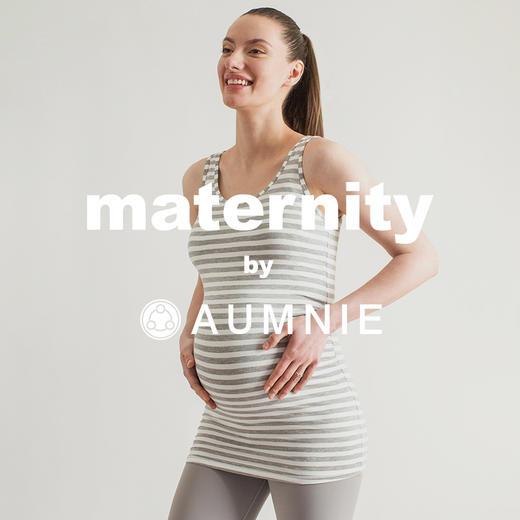 孕妇圆领舒适弹力中长款背心 / Long Soft Stretch Maternity Tank 商品图0