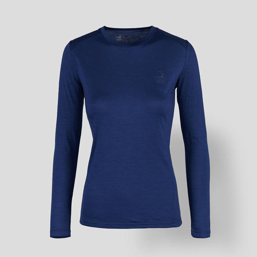 优极UG 男女款美丽诺羊毛长袖T恤 商品图12