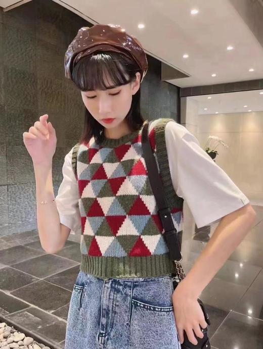 3楼阿玛施AMASS菱形格纹马甲 商品图2