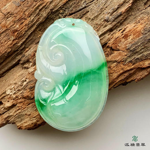 派瑞翡翠 翡翠挂件 冰糯种 绿色 商品图1