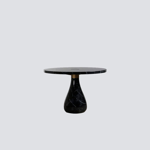 NS家居nsfurniture进口大理石纹圆餐桌NSDT-PAS ROUND DINING TABLE*Black 商品图0
