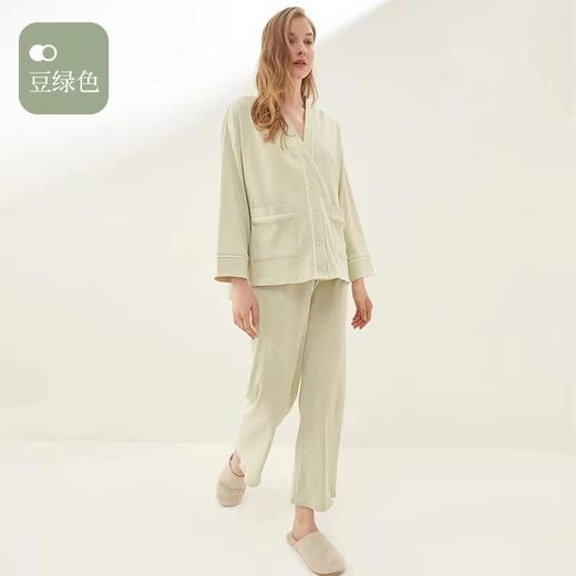 i-baby英伦宝贝/i-mummy恒温哺乳月子家居服长袖三件套  孕妇装 产妇喂奶哺乳睡衣 商品图5