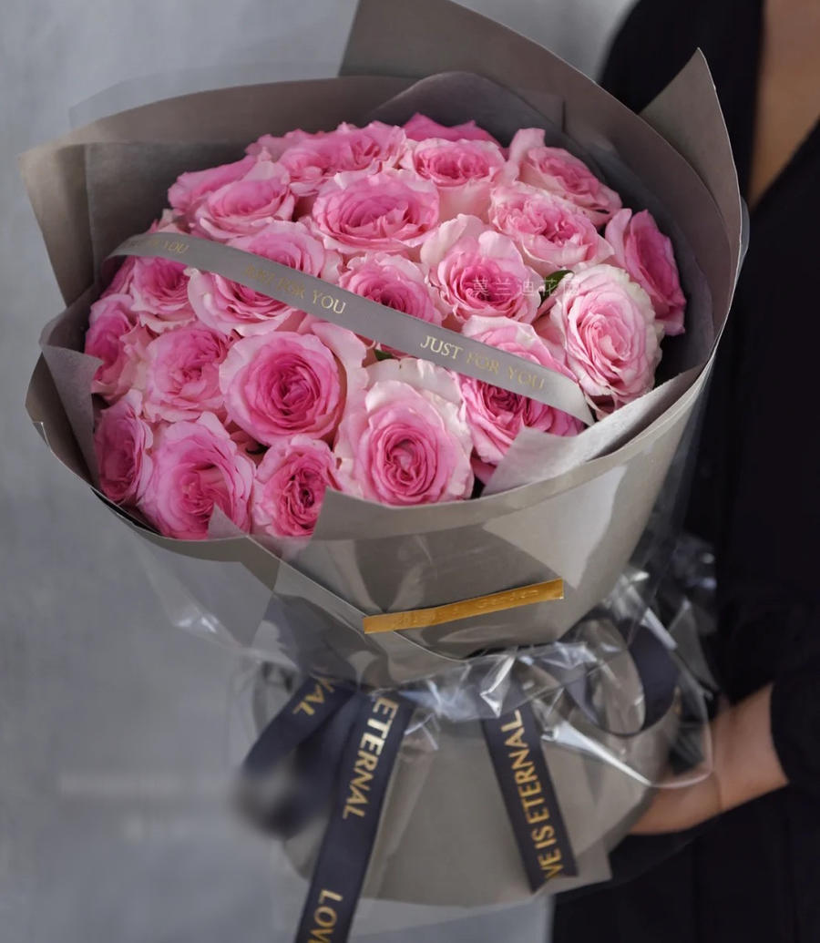 【甜美恋人】30朵进口洛神玫瑰高端花束