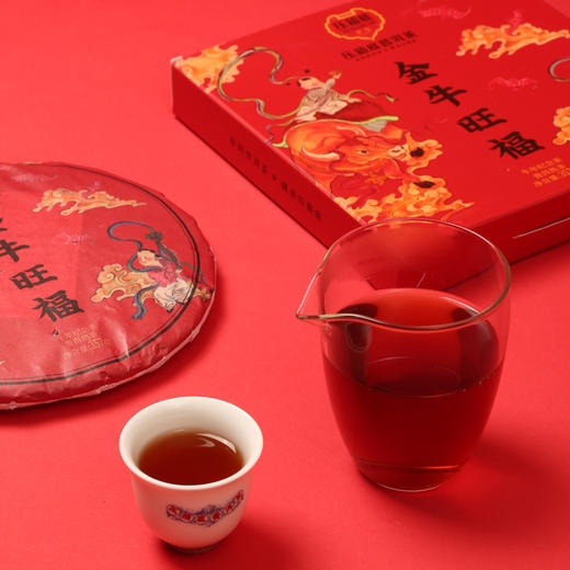 压箱底·金牛旺福普洱熟茶357g 商品图5