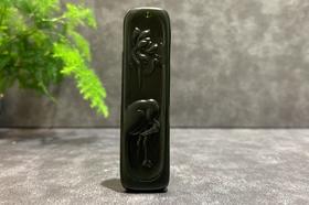 【御珠宫坊】黑青花鹤牌