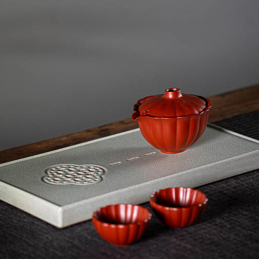 中秋大吉·葵纹紫砂茶具套装 商品图0