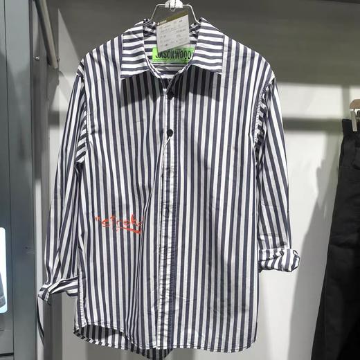 坚持我的/jasonwood 21年夏季新款男士时尚条纹衬衫211105107 商品图0