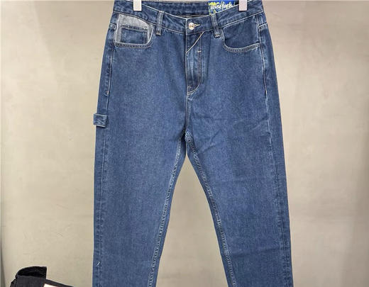 Jasonwood/坚持我的 2021新款时尚宽松直筒牛仔裤男款211117291 商品图3