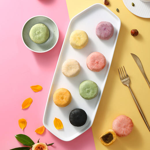 【限时礼遇】【中秋月饼】鲜品屋-520g七彩苏式月饼礼盒 商品图3