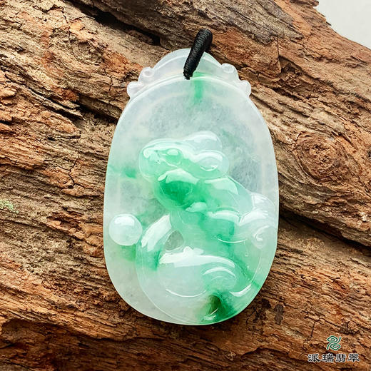 派瑞翡翠 翡翠挂件 冰糯种 绿色 商品图3