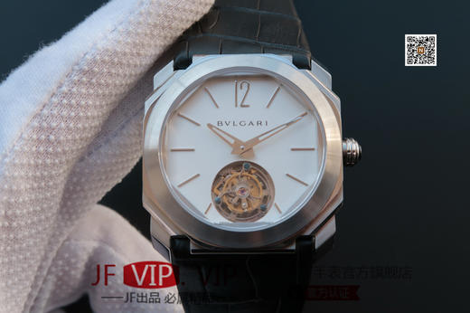 宝格丽OCTO系列102560腕表，搭载手动海鸥真陀飞轮机械机芯，40毫米直径，意大利牛皮表带，蓝宝石镜面，CNC打磨，又大牌又时尚款式，值得拥有 商品图0