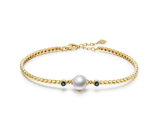 Pearl moments BLUE STONE BRACELET 蓝色麦穗珍珠手环 商品图0