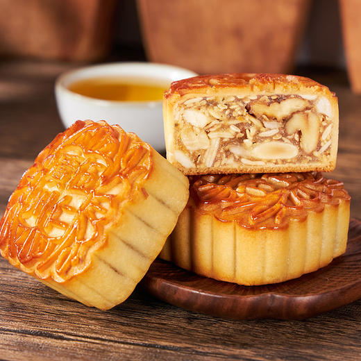 广州酒家五仁月饼广式月饼中秋礼盒团购老式传统口味员工福利