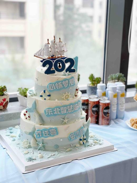 企业定制蛋糕，翻糖及巧克力装饰全部可食用，需提前48小时预订 商品图2