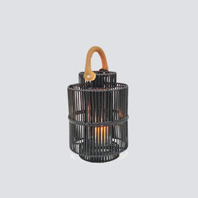 NS家居nsfurniture进口手工藤制户外灯笼烛台-小NSDE-SYN 011*Khaki/Cream/Black