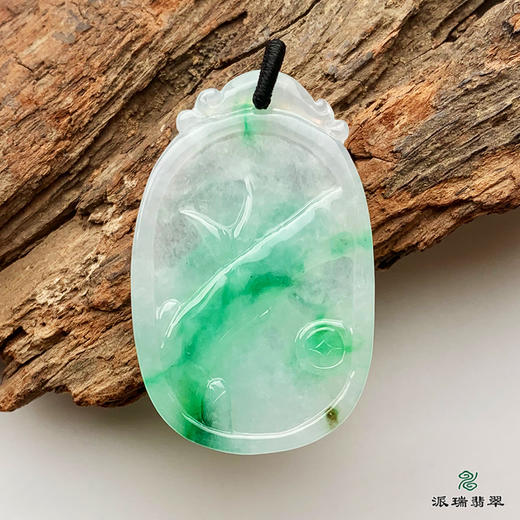 派瑞翡翠 翡翠挂件 冰糯种 绿色 商品图1