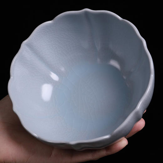 汝窑茶洗水盂洗茶杯盆茶道家用小号复古日式禅意陶瓷功夫茶具配件 商品图1