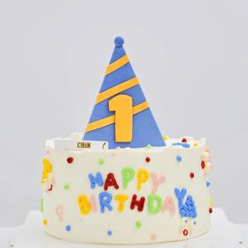 手绘翻糖帽蛋糕