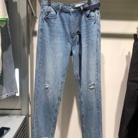 Jasonwood/坚持我的 21夏季新款男装时尚破洞牛仔长裤211117292