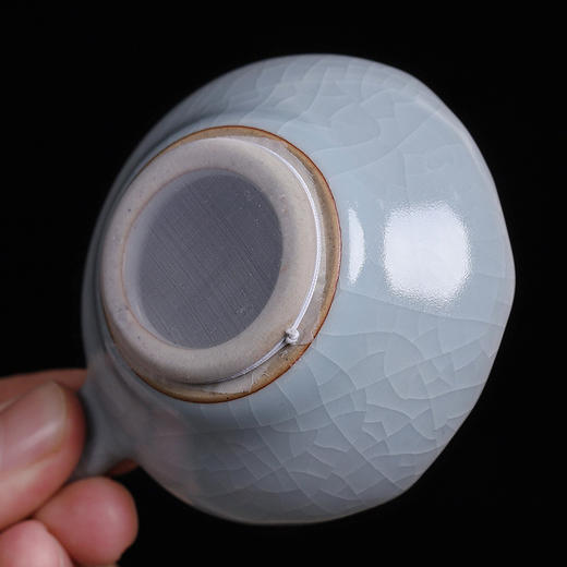 汝窑茶漏创意冰裂釉茶隔架子托家用陶瓷茶叶过滤器可养茶道零配件 商品图2