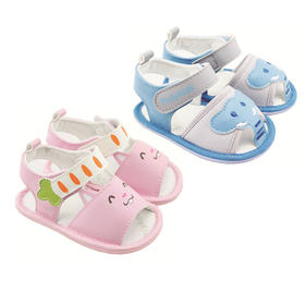 比士尼童鞋夏款凉鞋婴幼儿宝宝步前鞋学步鞋 男宝女宝软底