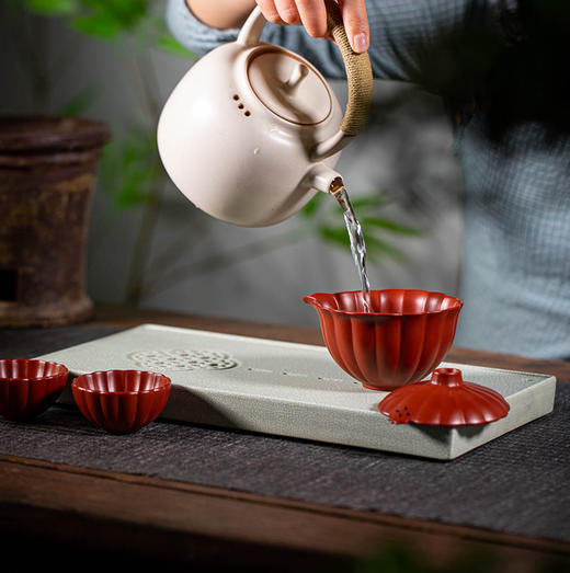 中秋大吉·葵纹紫砂茶具套装 商品图2