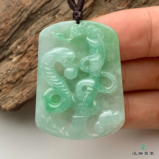 派瑞翡翠 翡翠挂件 冰糯种 绿色 商品图2