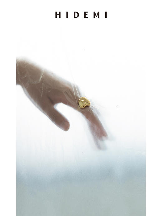 HIDEMI流线感戒指 银色/金色 商品图1