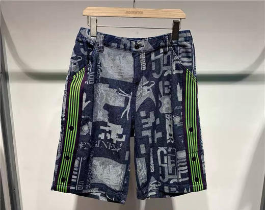 211117003 坚持我的/jasonwood男装 2021年夏季新款 时尚牛仔短裤 商品图0