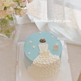 手绘礼服裙蛋糕