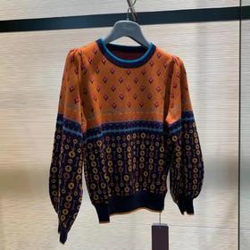 3楼阿玛施AMASS咖花色毛衣