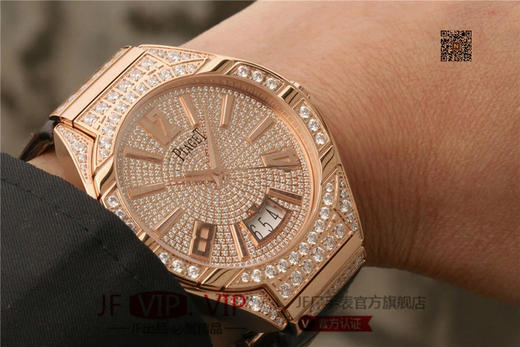 MKS伯爵POLO系列满天星，震撼上市。腕表一共采用564颗施华洛世奇 美钻，枕形表壳镀18k真金 商品图1