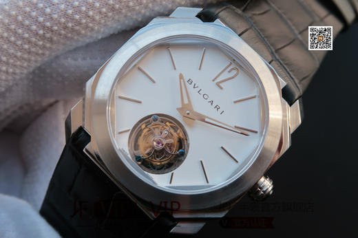宝格丽OCTO系列102560腕表，搭载手动海鸥真陀飞轮机械机芯，40毫米直径，意大利牛皮表带，蓝宝石镜面，CNC打磨，又大牌又时尚款式，值得拥有 商品图8