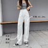 【服饰鞋包】夏季天丝牛仔裤女爆款高腰垂感宽松显瘦百搭白色直筒阔腿拖地裤子 商品缩略图4