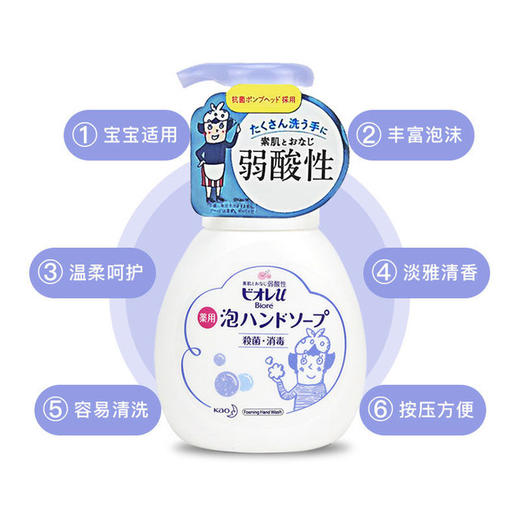 【美妆个护】 KAO花王植物泡沫洗手液 温和弱酸性 儿童洗手液 商品图0