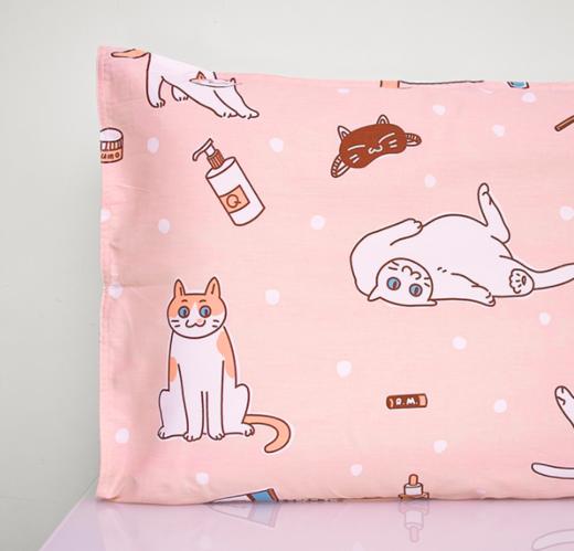 【幸运土猫】如茉原创可爱猫咪枕套大全单只成对全棉包邮 商品图6