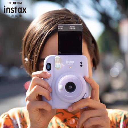 富士instax立拍立得 一次成像相机 mini11 丁香紫 含mini11专属配件盒 商品图0