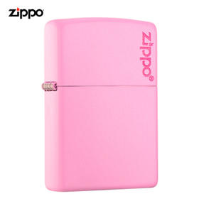之宝(Zippo)打火机 粉红哑漆商标-哑漆彩印238ZL 经典热销 煤油防风火机